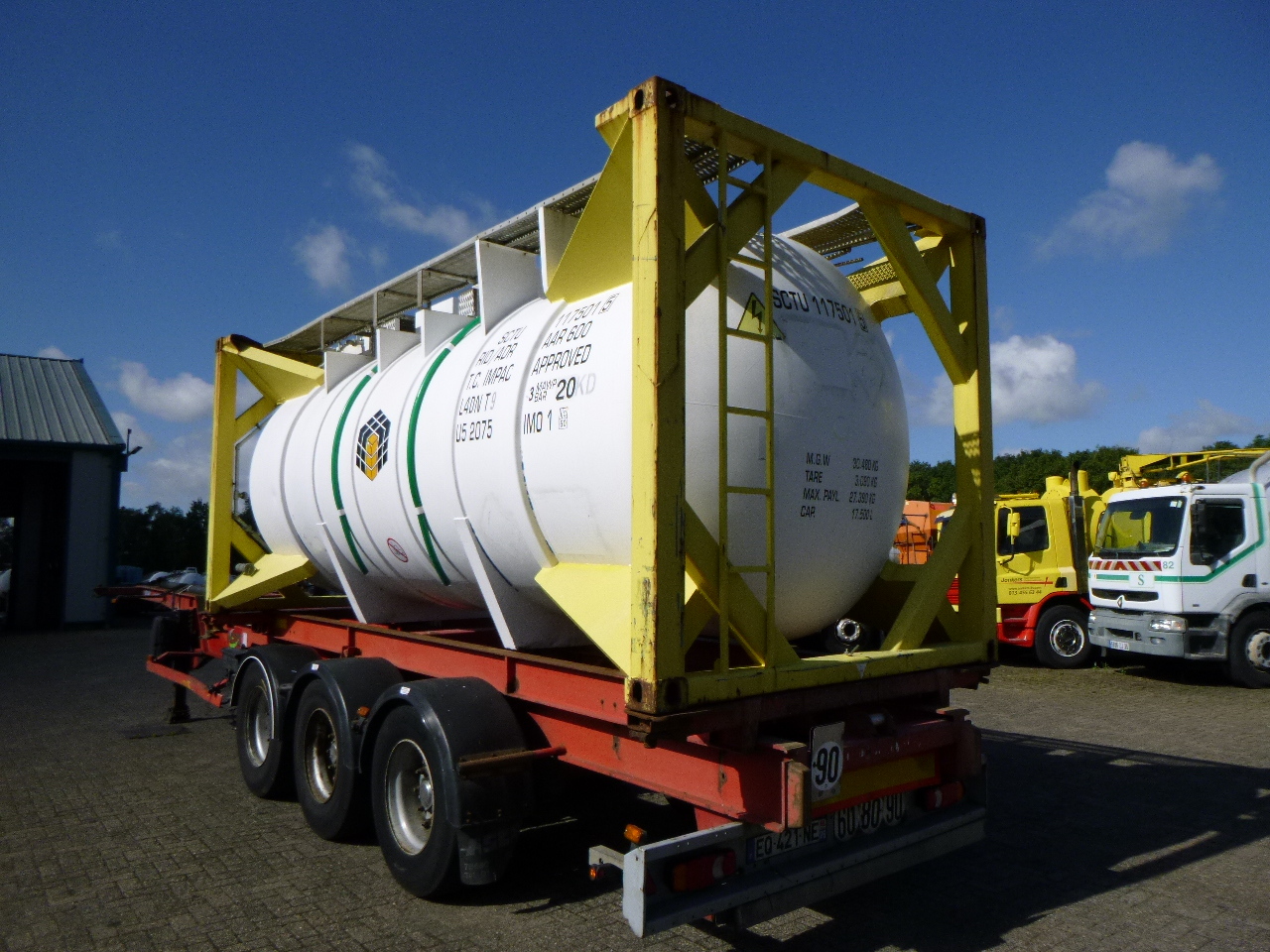 Tank container, Semi-trailer CPV Tank container IMO 1 / L4DN / 20 ft / 17.5 m3 / 1 comp: picture 2