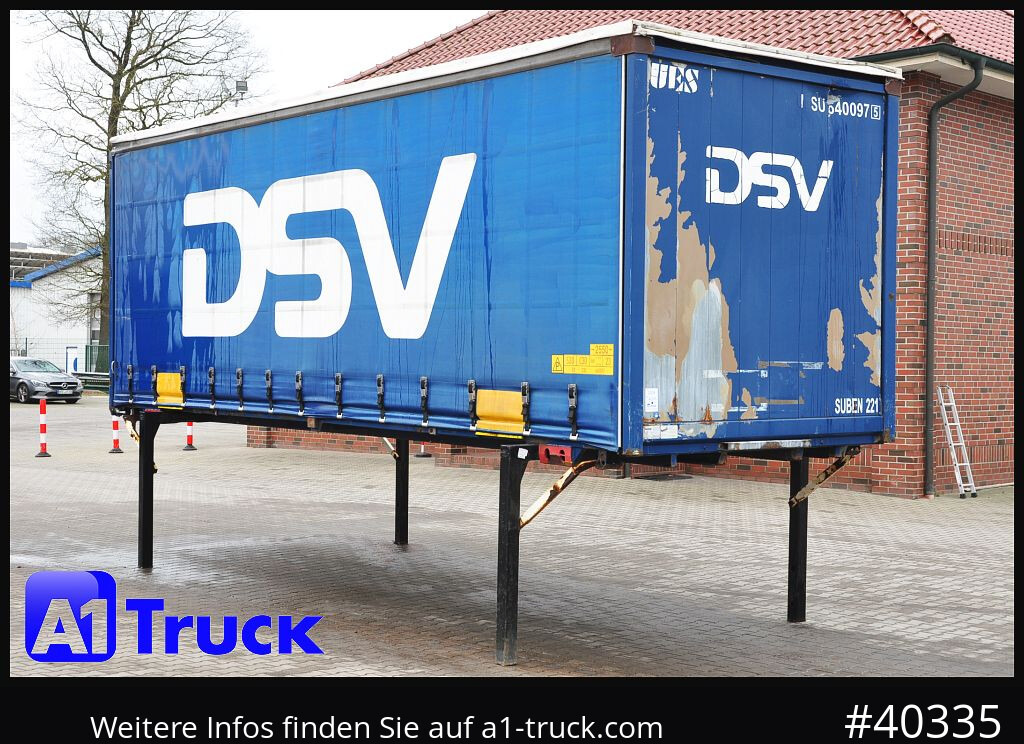 Curtainside swap body KRONE 7.45 BDF Wechselbrücke, Schiebeplane