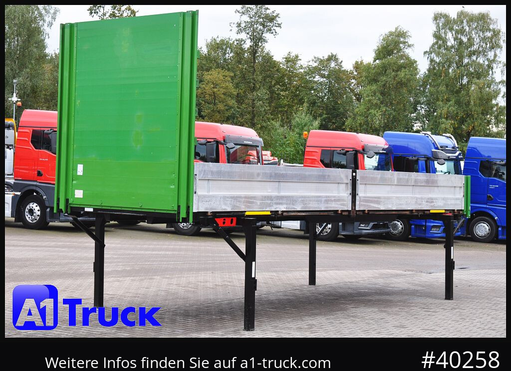 Flatbed body KOEGEL WB 7.45, Bordwand, Plattform, Pritsche,
