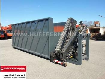 Roll-off container, Crane truck Mercedes-Benz GARANT Abrollbehälter HIAB Ladekran 166 E4 HiDuo: picture 1