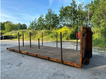 Vossebelt Platte laadvloer 6.30 meter haaksysteem - Roll-off container