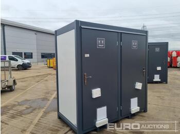  Unused 7.5' x 4' Portable Double Cabin Toilet - shipping container