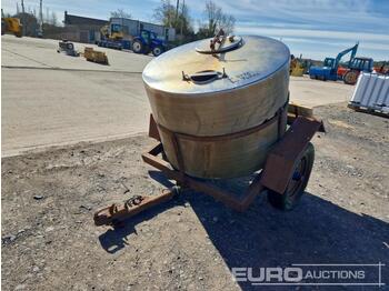 Storage tank Single Axle Water Bowser, Stainless Steel Tank: picture 1