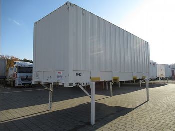 Swap body - box BDF Wechselkoffer 7,45 m Rolltor kran+stapelbar