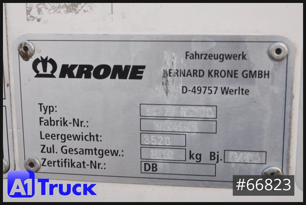 Swap body - box KRONE BDF Wechselbrücke 7.82 Doppelstock