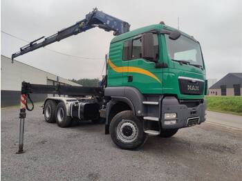 Tractor unit MAN TGS 33.480 REAL 6x6 60Ton Euro5 Crane Fassi F310: picture 1