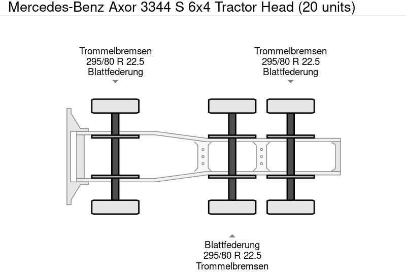 New Tractor unit Mercedes-Benz Axor 3344 S 6x4 Tractor Head (20 units): picture 17