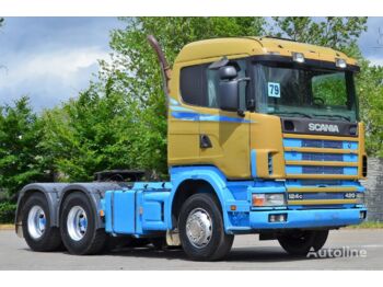 Tractor unit SCANIA 124 420 6x4 FULL SPRING 1998 AC / Retarder / Hydraulic: picture 1