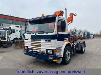 Tractor unit Scania 82 M * HIAB 1265 * LEDER * BLATT & BLATT *2.HAND