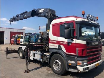Tractor unit Scania P124-420 MET HIAB 550-5 GA6X2 NA: picture 1