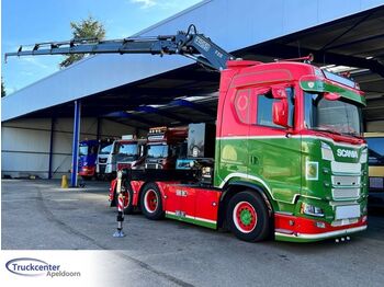Tractor unit Scania S500 NGS Fassi F295A.2.26 E Dynamic, Euro 6, 6x2 Boogie