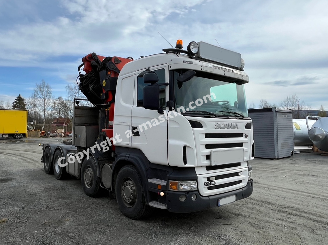 Tractor unit Scania with Palfinger PK 850002 R480