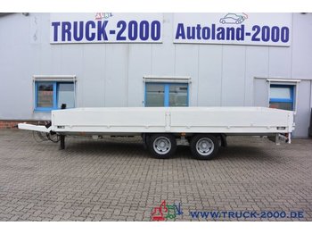 Low loader trailer for transportation of heavy machinery Blomenröhr Tieflader 682/13800 Twist Lock Alu-Anlegerampen: picture 1