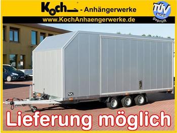 New Closed box trailer Cargo Race Master 230x560 3,5t E Winde, silber: picture 1