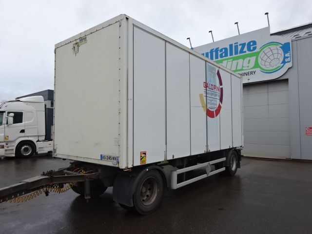 Closed box trailer Lecitrailer 2 axles - door sides