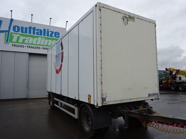 Closed box trailer Lecitrailer 2 axles - door sides