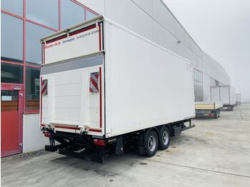 Möslein  Tandem Koffer, Ladebordwand 1,5 t + Durchladbar  - closed box trailer