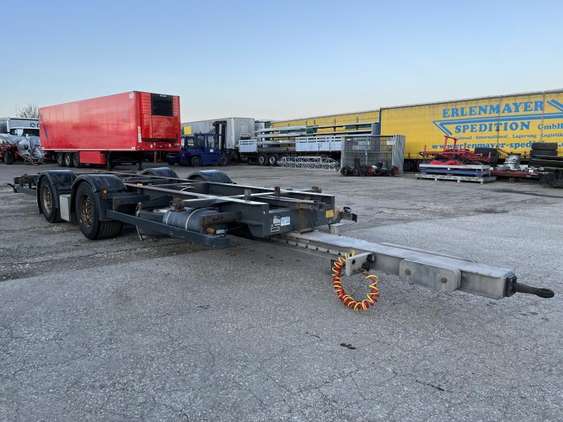 Container transporter/ Swap body trailer H&W 3 X Jumbo Tandem Lafette verzinkt