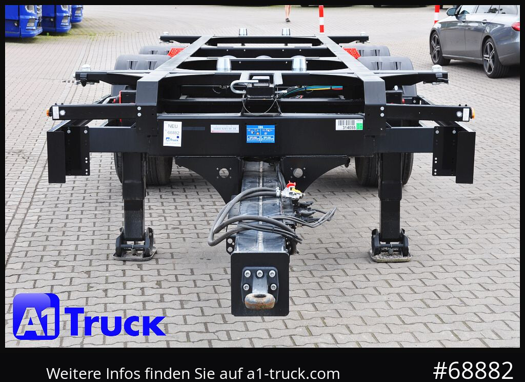 Container transporter/ Swap body trailer KOEGEL ZW 18  BDF, Midi Tandem 1120 +1320, SOFORT
