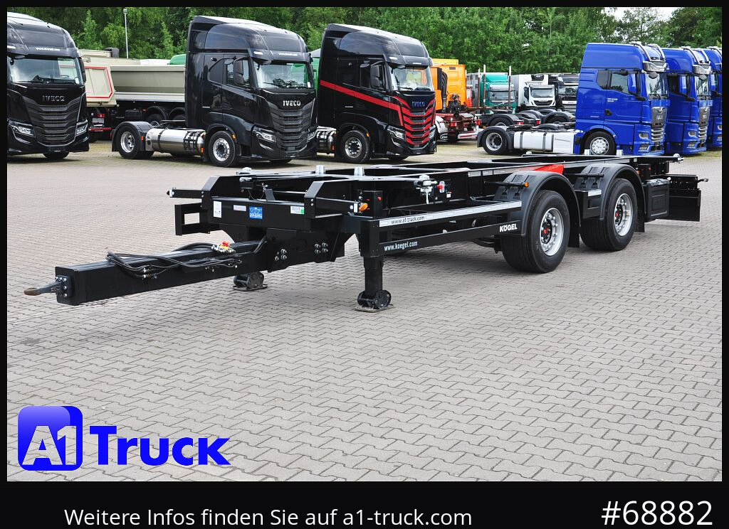 Container transporter/ Swap body trailer KOEGEL ZW 18  BDF, Midi Tandem 1120 +1320, SOFORT