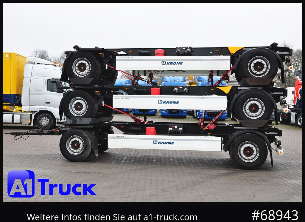 Container transporter/ Swap body trailer KRONE 3 er Paket Standard BDF, Bj  2017  SAF Achse