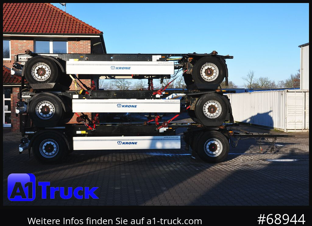 Container transporter/ Swap body trailer KRONE 3 er Paket Standard BDF, Bj  2017  SAF Achse