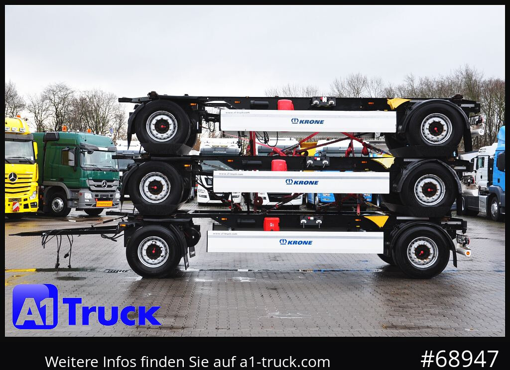 Container transporter/ Swap body trailer KRONE 3 er Paket Standard BDF, Bj  2017  SAF Achse