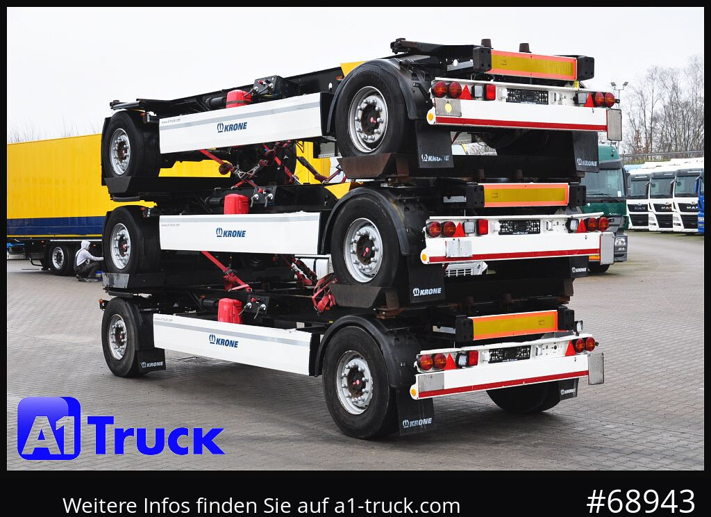 Container transporter/ Swap body trailer KRONE 3 er Paket Standard BDF, Bj  2017  SAF Achse