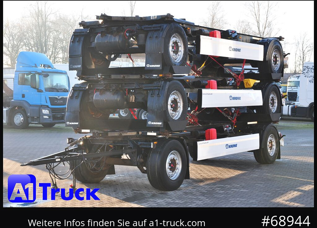 Container transporter/ Swap body trailer KRONE 3 er Paket Standard BDF, Bj  2017  SAF Achse