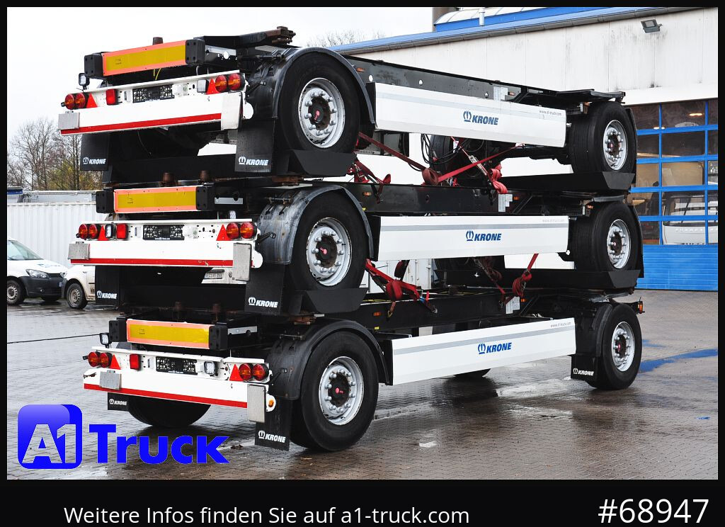 Container transporter/ Swap body trailer KRONE 3 er Paket Standard BDF, Bj  2017  SAF Achse