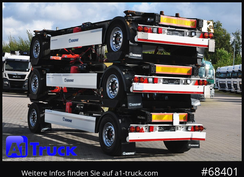 Container transporter/ Swap body trailer KRONE 3 er Paket Standard BDF, Bj  2017  SAF Achse