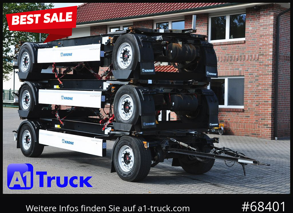 Container transporter/ Swap body trailer KRONE 3 er Paket Standard BDF, Bj  2017  SAF Achse