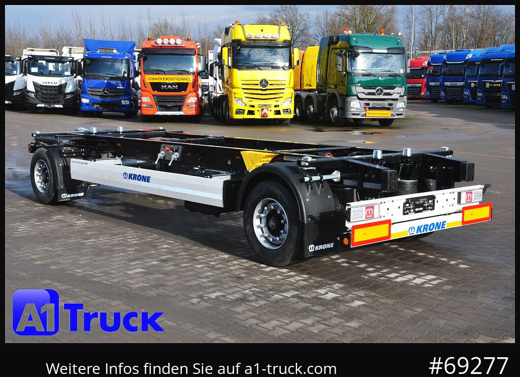 Container transporter/ Swap body trailer KRONE 5 x AZW 18, MAXI für 1120mm + 1320mm, SOFORT NEU