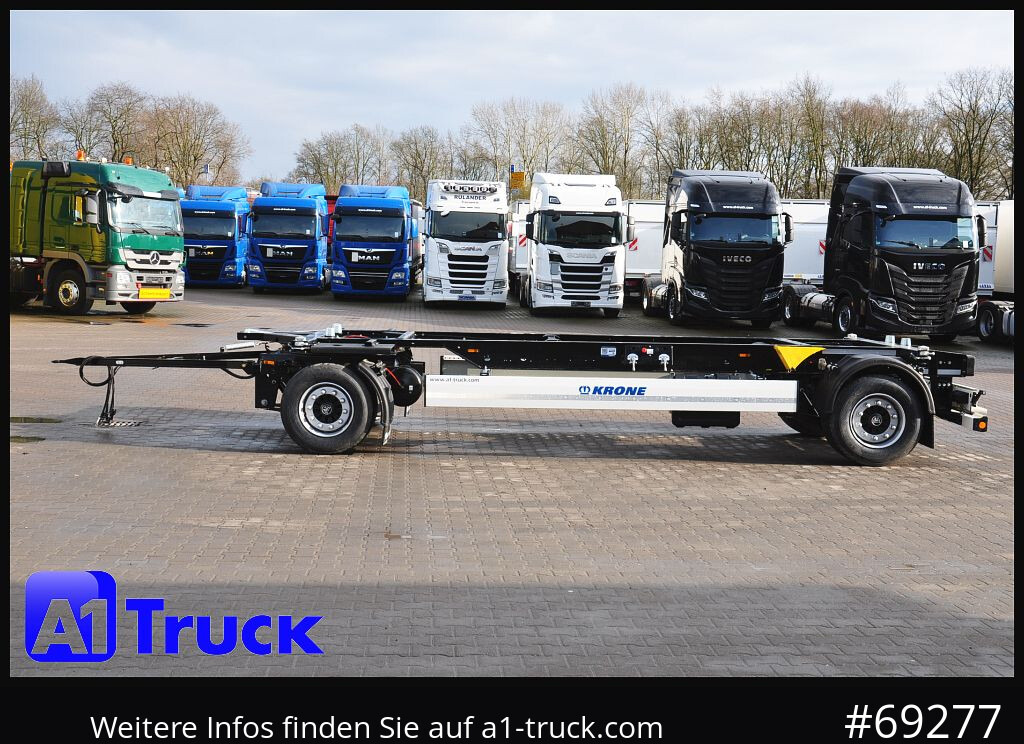 Container transporter/ Swap body trailer KRONE 5 x AZW 18, MAXI für 1120mm + 1320mm, SOFORT NEU