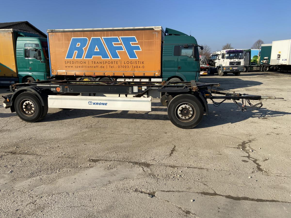 Container transporter/ Swap body trailer Krone 2- Achs Lafette  !! HU/ TÜV NEU !!