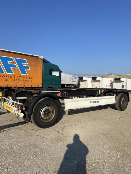 Container transporter/ Swap body trailer Krone 2- Achs Lafette  !! HU/ TÜV NEU !!