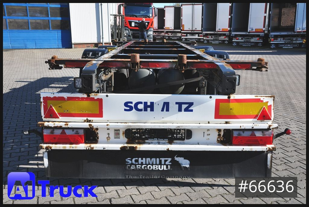 Container transporter/ Swap body trailer SCHMITZ ZWF 18, MIDI, oben und unten gekuppelt, verstellbar..
