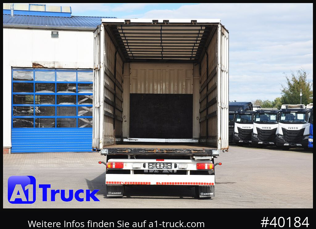 Curtainsider trailer KRONE AZP 18, Festaufbau, TÜV 03-2026