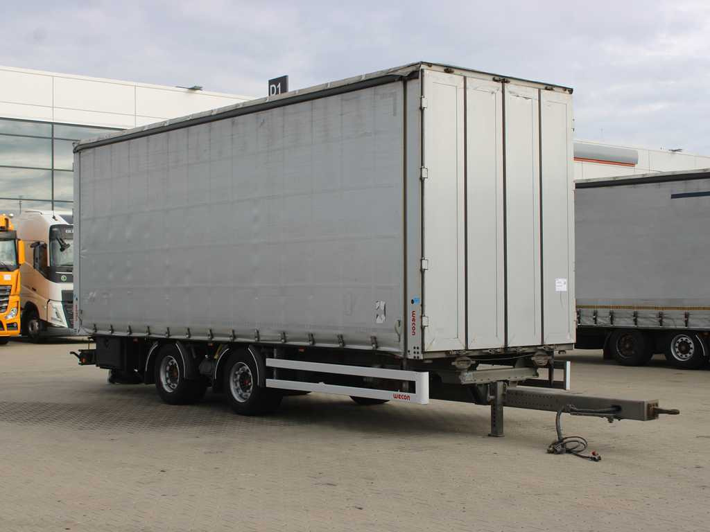 Curtainsider trailer WECON, SAF, PASSENGER PASSENGER