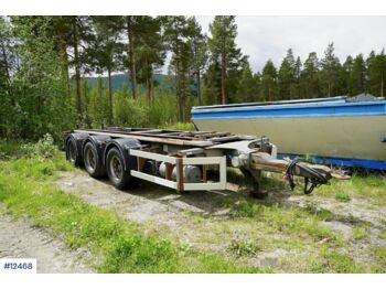 Roll-off/ Skip trailer Damm Hook trailer with tip.: picture 1
