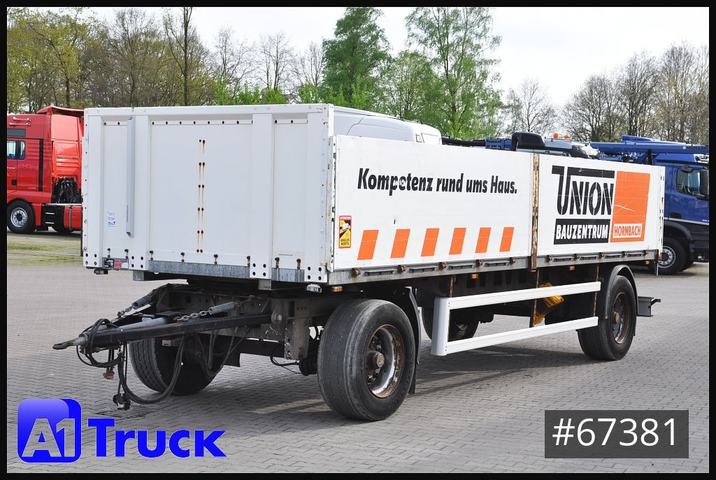 Dropside/ Flatbed trailer ACKERMANN PA-F18 Baustoff verzinkt, 7100mm, Scheibenbremse
