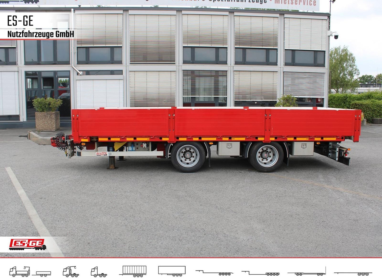 Dropside/ Flatbed trailer ES-GE Tandemanhänger - Containerverr.
