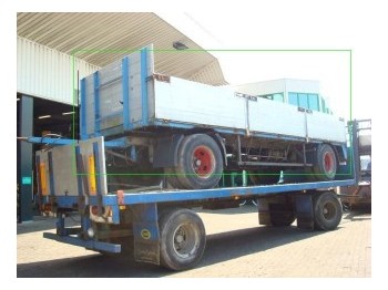 Floor OPEN MET BORDEN 2-AS - Dropside/ Flatbed trailer