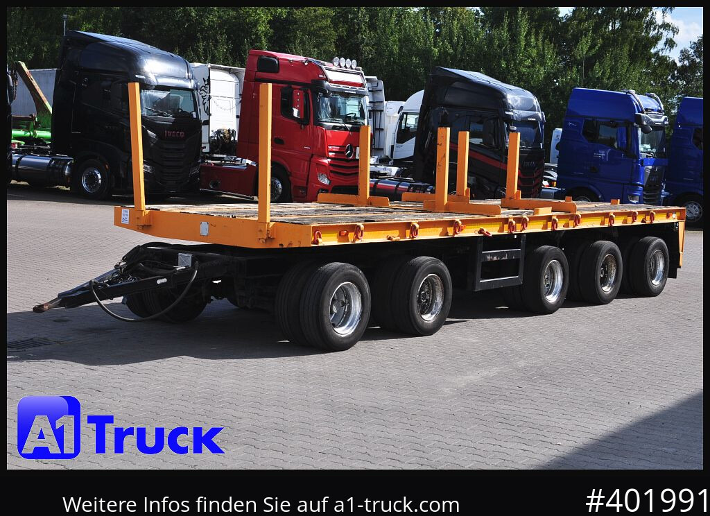 Dropside/ Flatbed trailer GOLDHOFER 5 achs  Ballast, Lenkachse, 50to., Schwerlast,