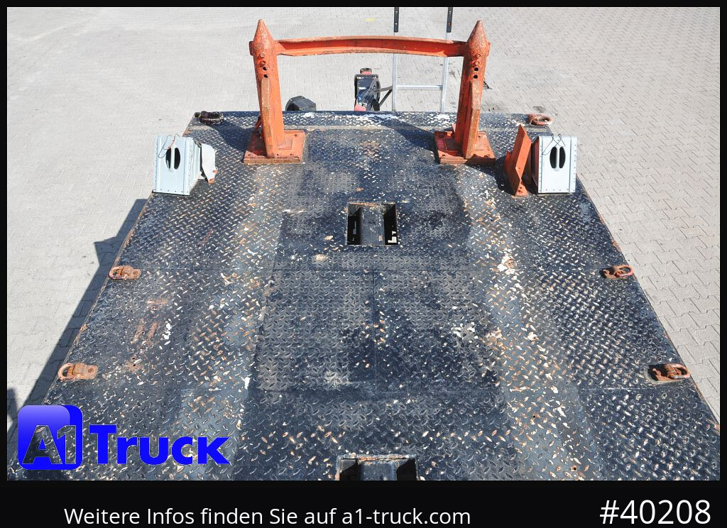 Dropside/ Flatbed trailer HUEFFERMANN HTA1800, Ballast, BPW Achsen,  Luft,