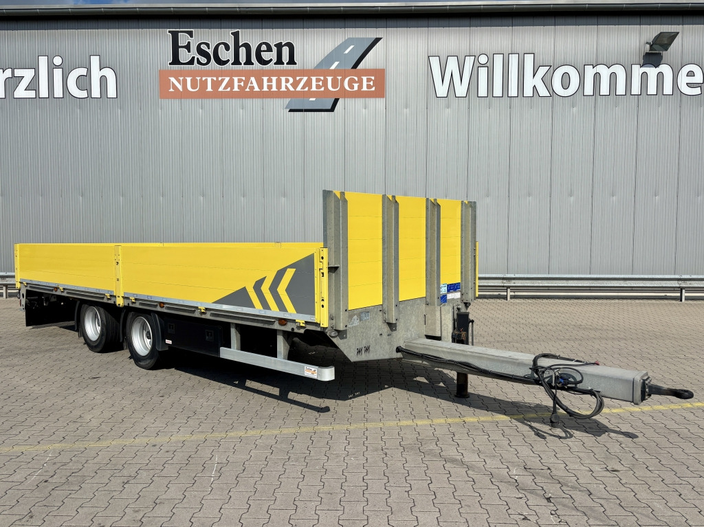 Dropside/ Flatbed trailer Müller-Mitteltal GR-TA 18 Tandem