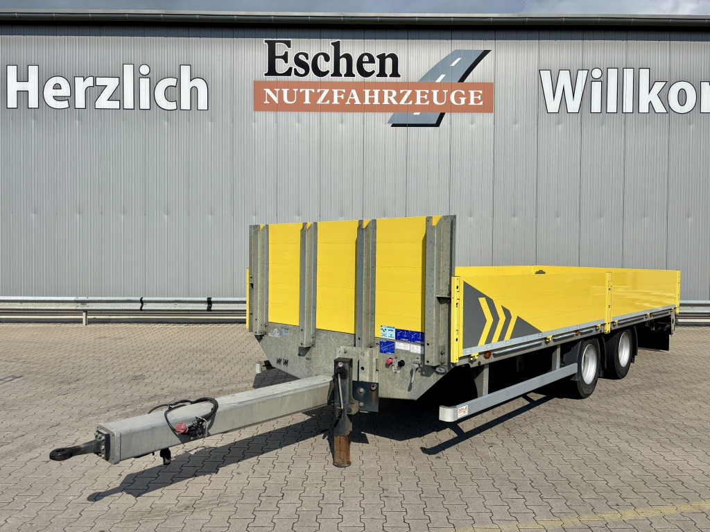 Dropside/ Flatbed trailer Müller-Mitteltal GR-TA 18 Tandem