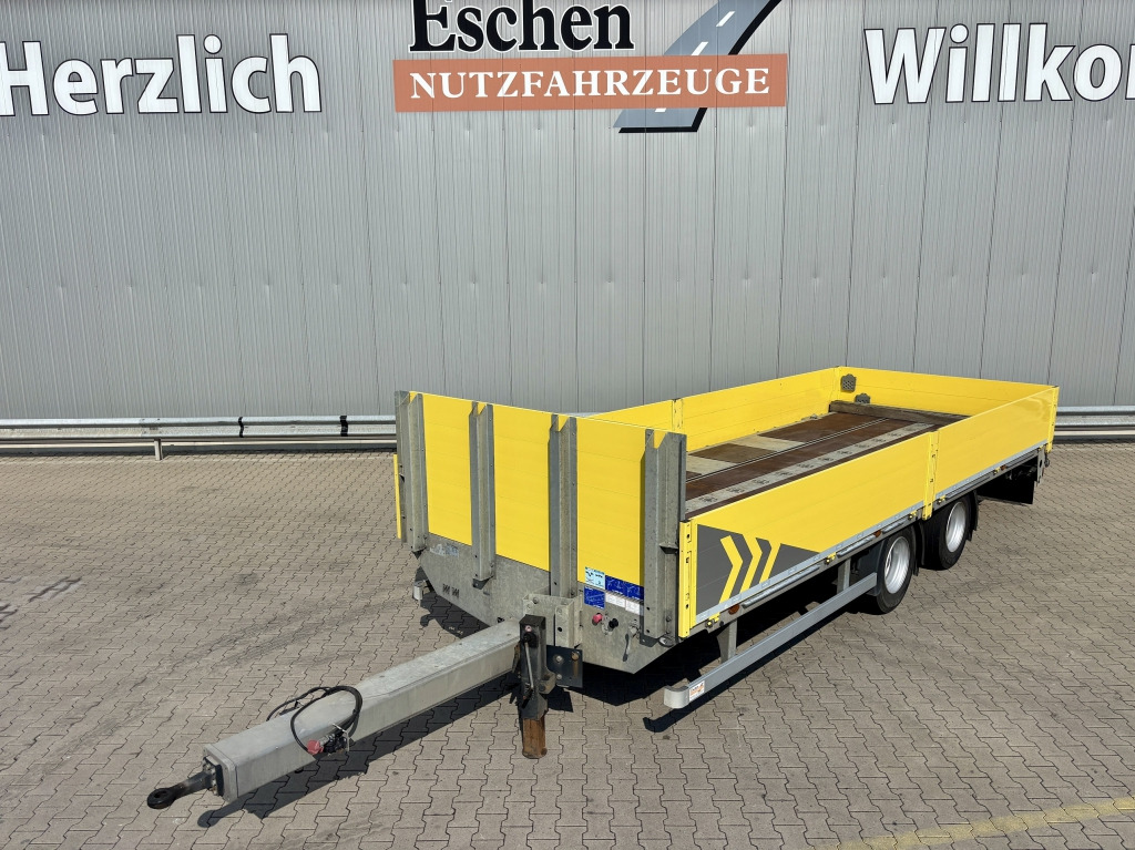 Dropside/ Flatbed trailer Müller-Mitteltal GR-TA 18 Tandem