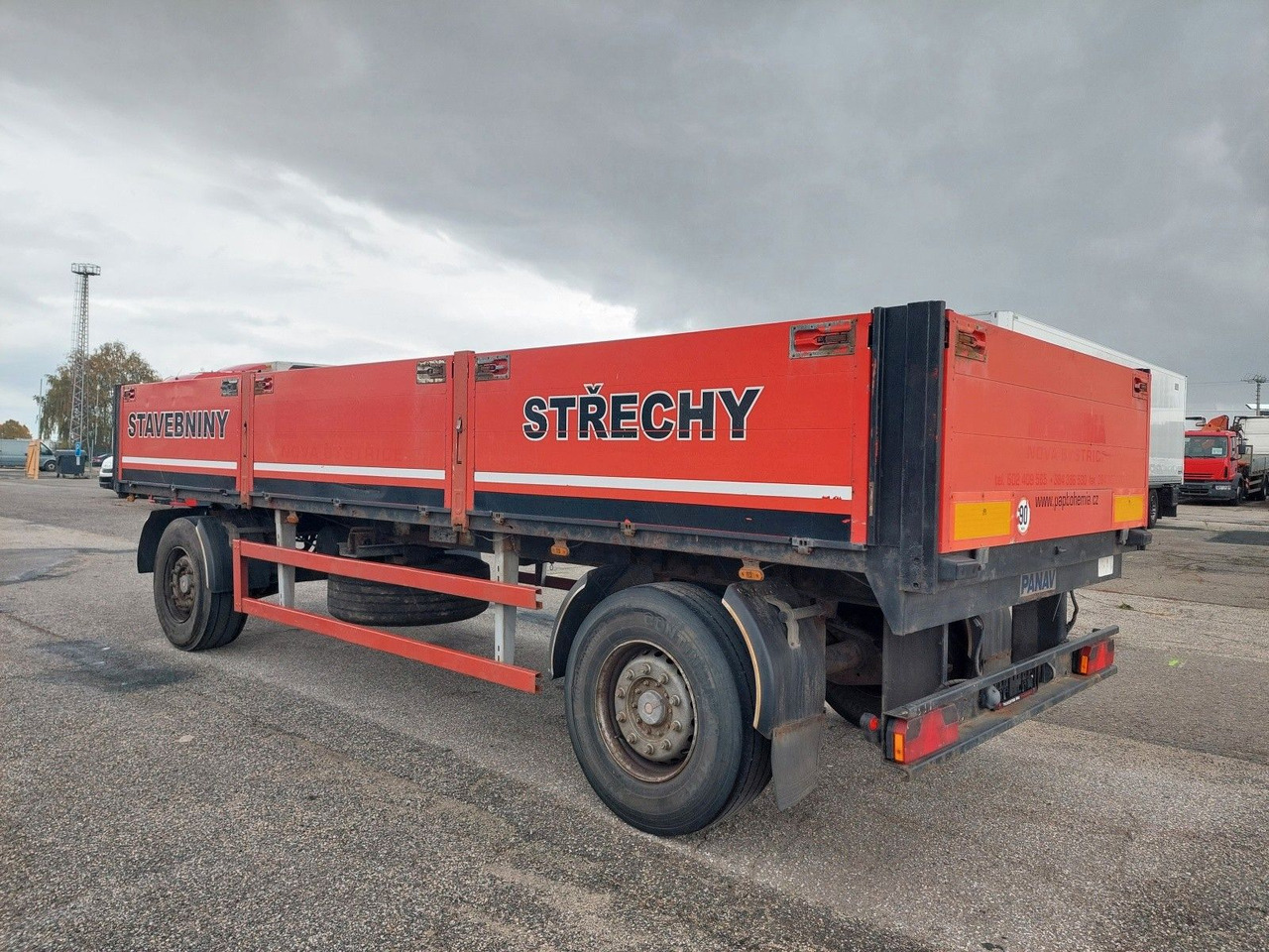 Dropside/ Flatbed trailer Panav PV 18