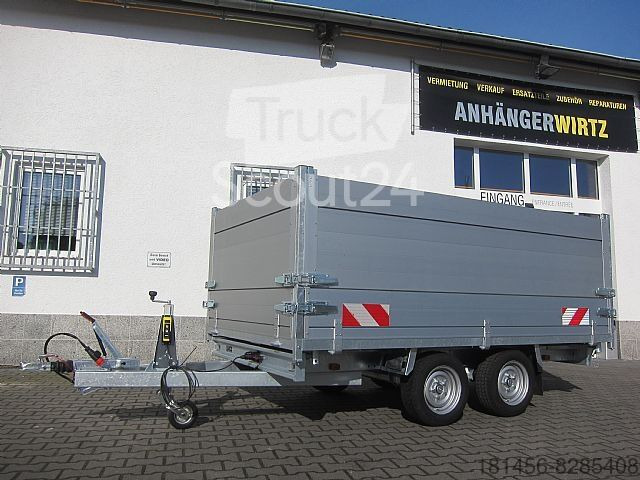 New Tipper trailer Elektro Volumen 100cm hohe Aluwände 3500kg Neu sofort: picture 2